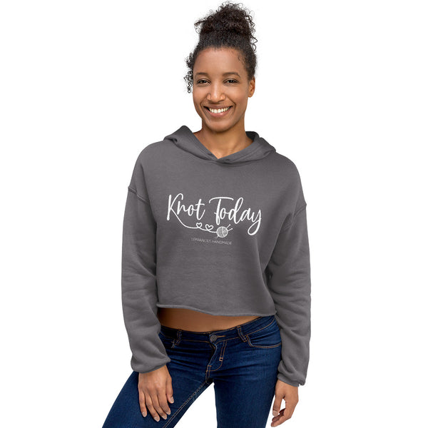 Knot Today Crop-Top Hoodie